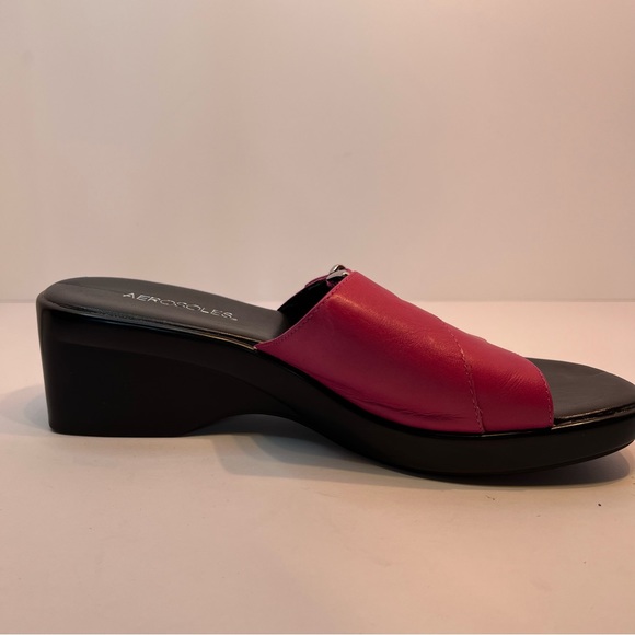 Aerosoles Slip on Sandal Platform Mules Open Toe in Pink Women’s Size 9B - Picture 9 of 12